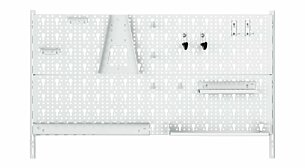 Porte-Outils Mural de Garage Mural en Panneau perforé Le gestionnaire d'outils  Mural Comprend Divers Crochets de Stockage de Porte-Outils muraux de Garage  (Couleur : B, Taille : 90 x 45 cm) 