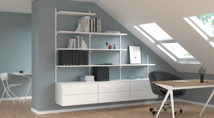 Office Shelving ON-WALL - Home office shelving | REGALRAUM